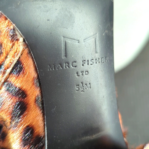 Marc Fisher Leopard Print Ankle Boot (Cow Hair) - Picture 4 of 6